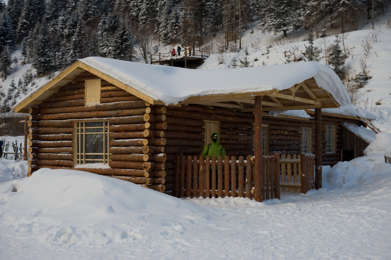 雪鄉的小木屋