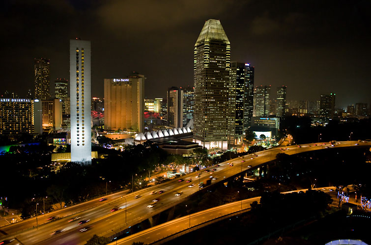 從摩天輪望向Suntec City