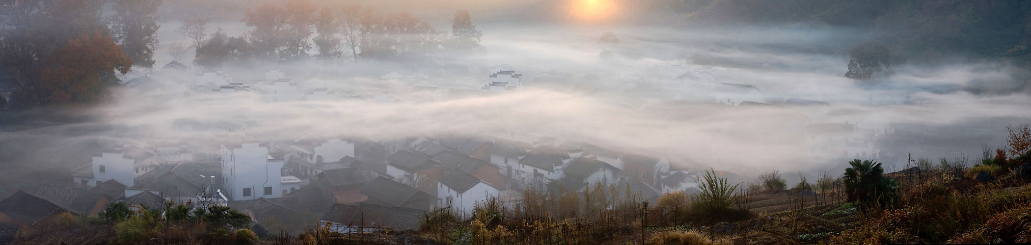 石城的晨霧（panorama版）