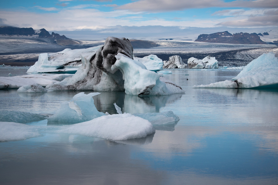 Jokulsarlon的浮冰