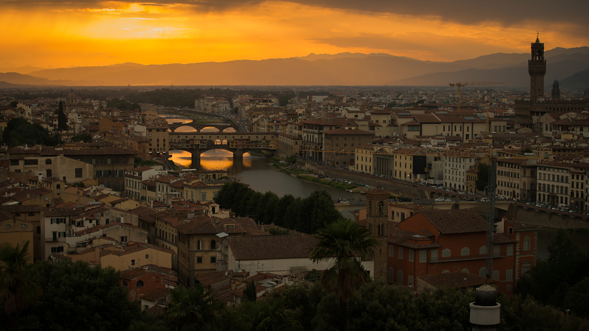 Florence的日落