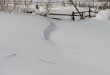 雪的線條
